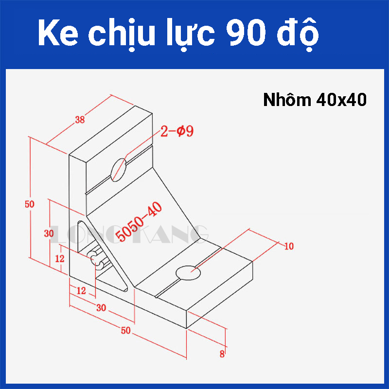 Ke chịu lực cho nhôm 40