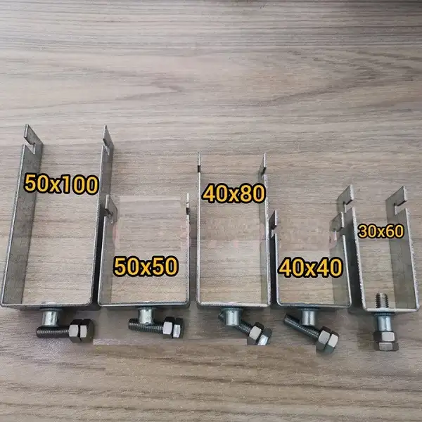 Các loại pat U lắp tấm pin 