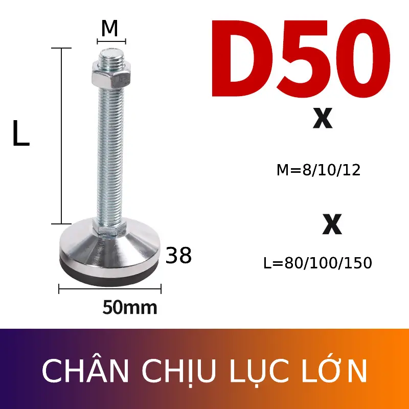 Đường kính D50 chịu lực