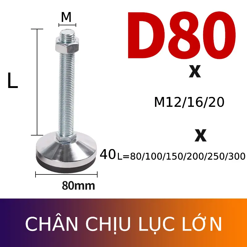 Đường kính D80 chịu lực