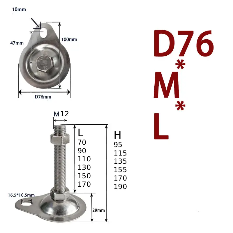 Ren M12 Đế có tai liên kết sàn
