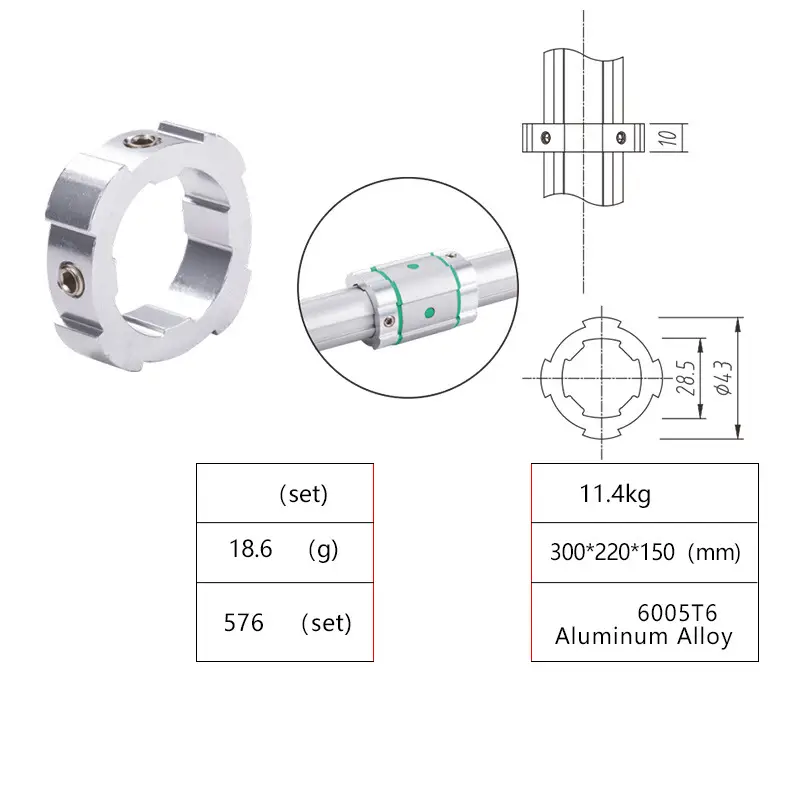 Kích Thước khớp nối chặn LK-B30-28